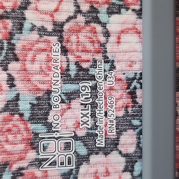 No Boundaries pink with red mini floral dress pt to pt 22 length 35 - Picture 10 of 12